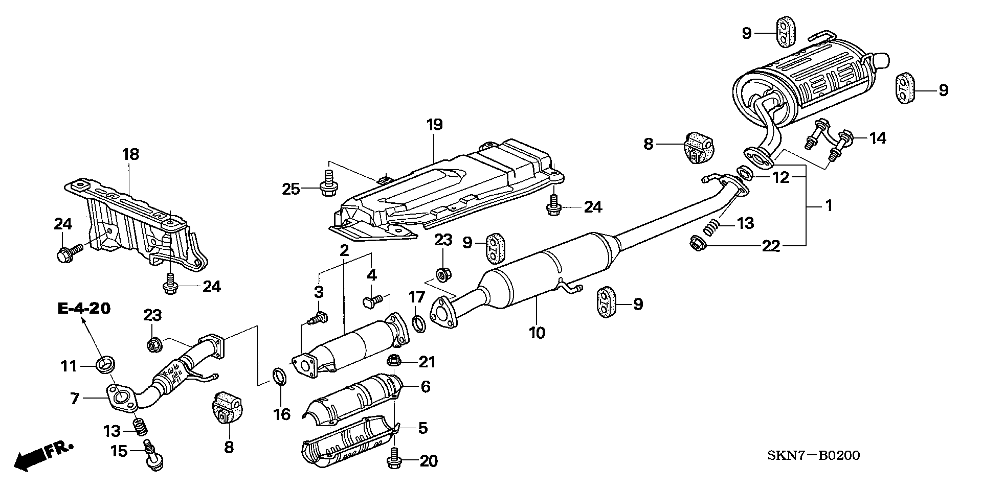 Honda 90212-671-005 - Mutteri, pakosarja inparts.fi