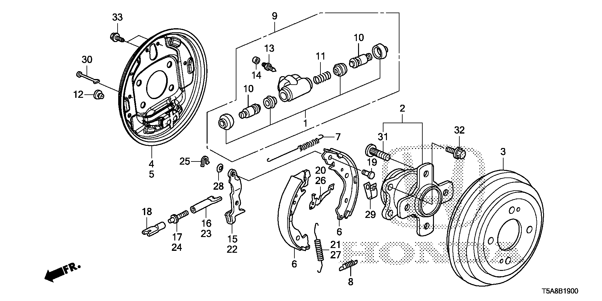 Honda 43153SNAA02 - Jarrukenkäsarja inparts.fi