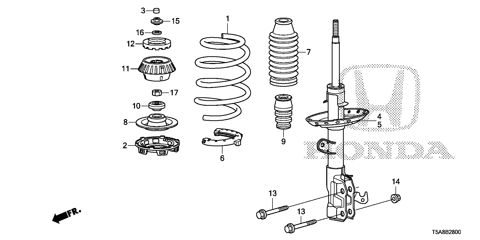 Honda 51726SFA005 - Jousijalan tukilaakeri inparts.fi