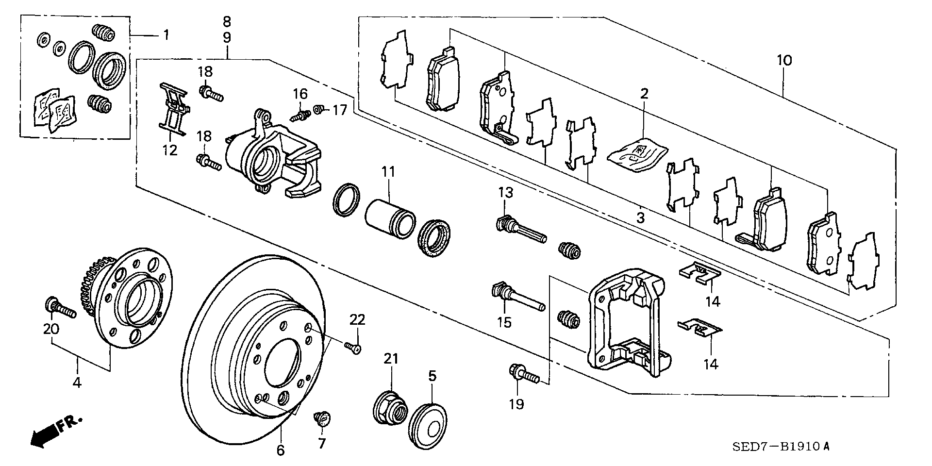 Honda 06430SEDE60 - Jarrupala, levyjarru inparts.fi