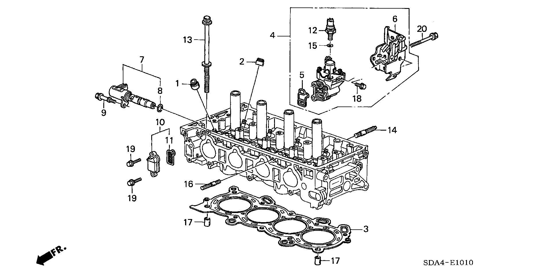 Honda 12251-RBB-004 - Tiiviste, sylinterikansi inparts.fi