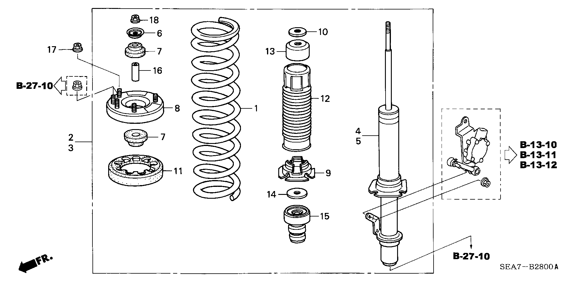 Honda 51606-SEA-G03 - Iskunvaimennin inparts.fi