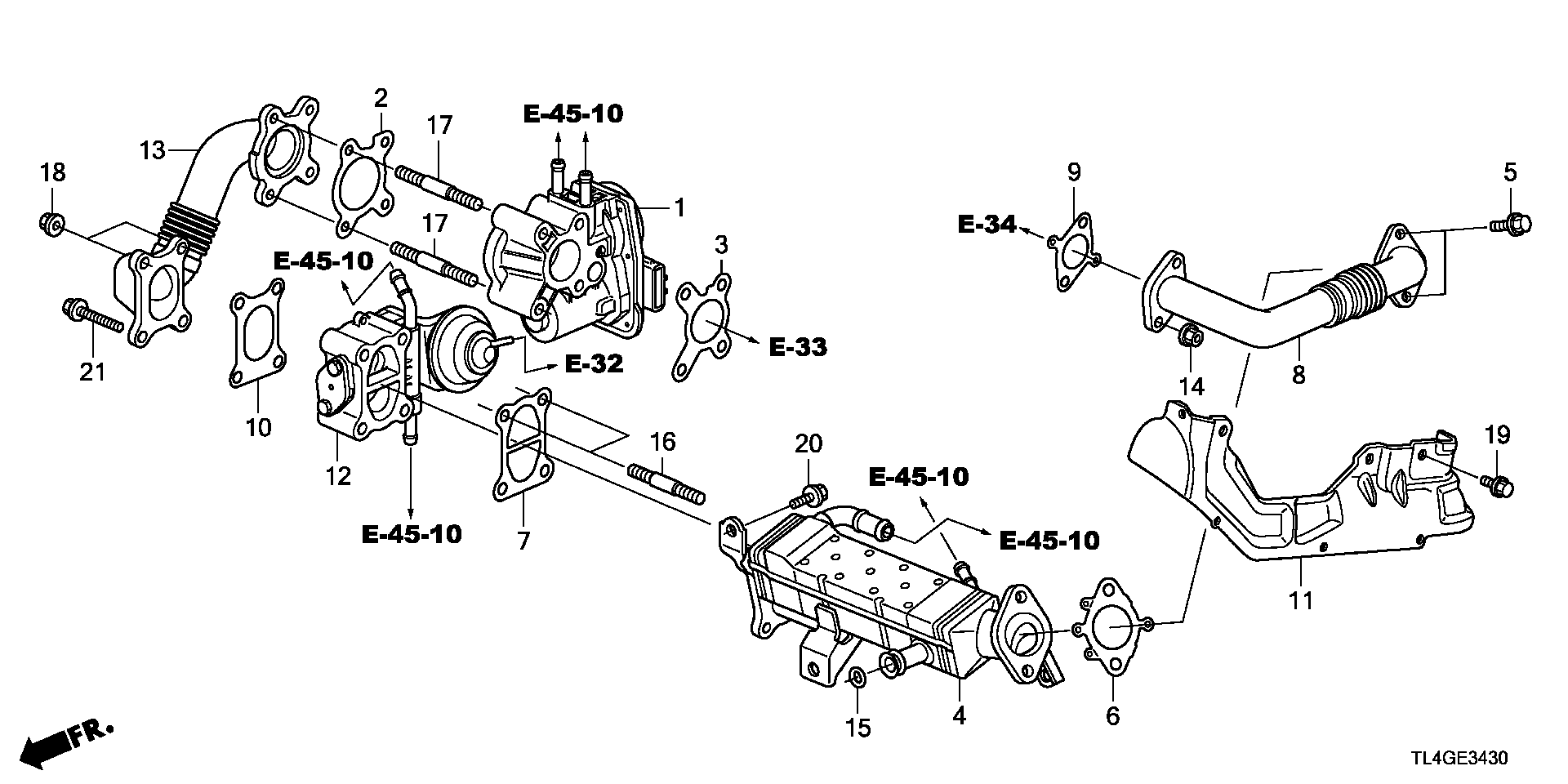 Honda 18716-RL0-G01 - Tiiviste, EGR-venttiili inparts.fi