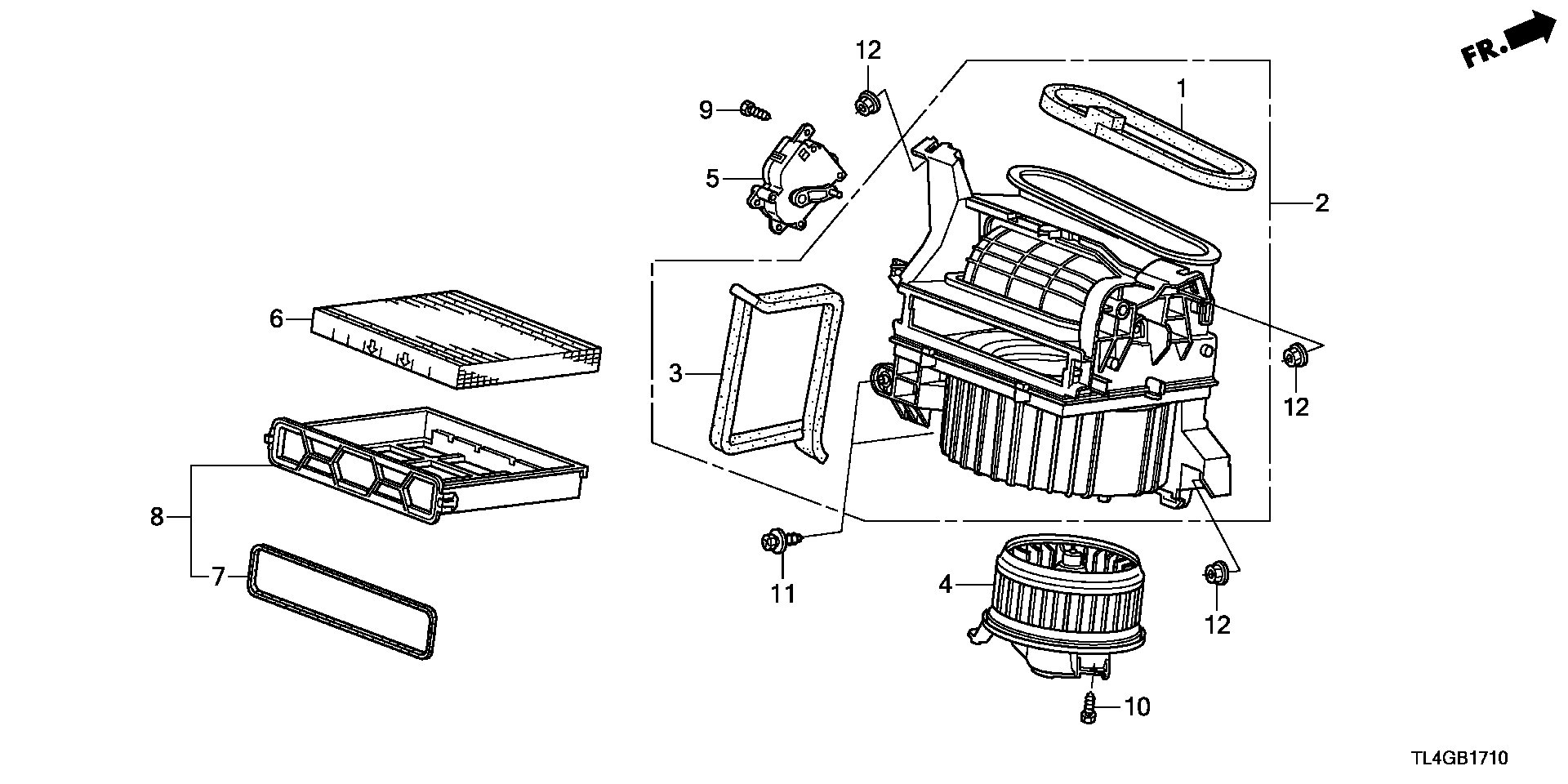 Honda 80292SWAA01 - Suodatin, sisäilma inparts.fi