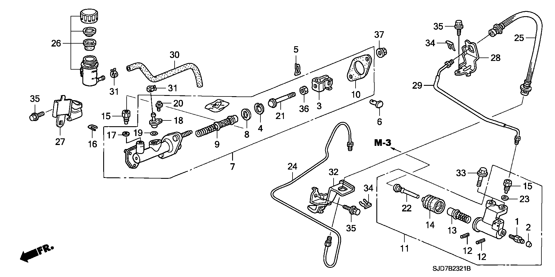 Honda 46920-S7A-023 - Pääsylinteri, kytkin inparts.fi