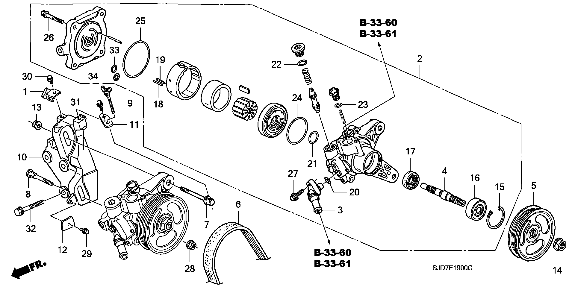 Honda 91345-RJL-003 - Tiiviste, imusarja inparts.fi