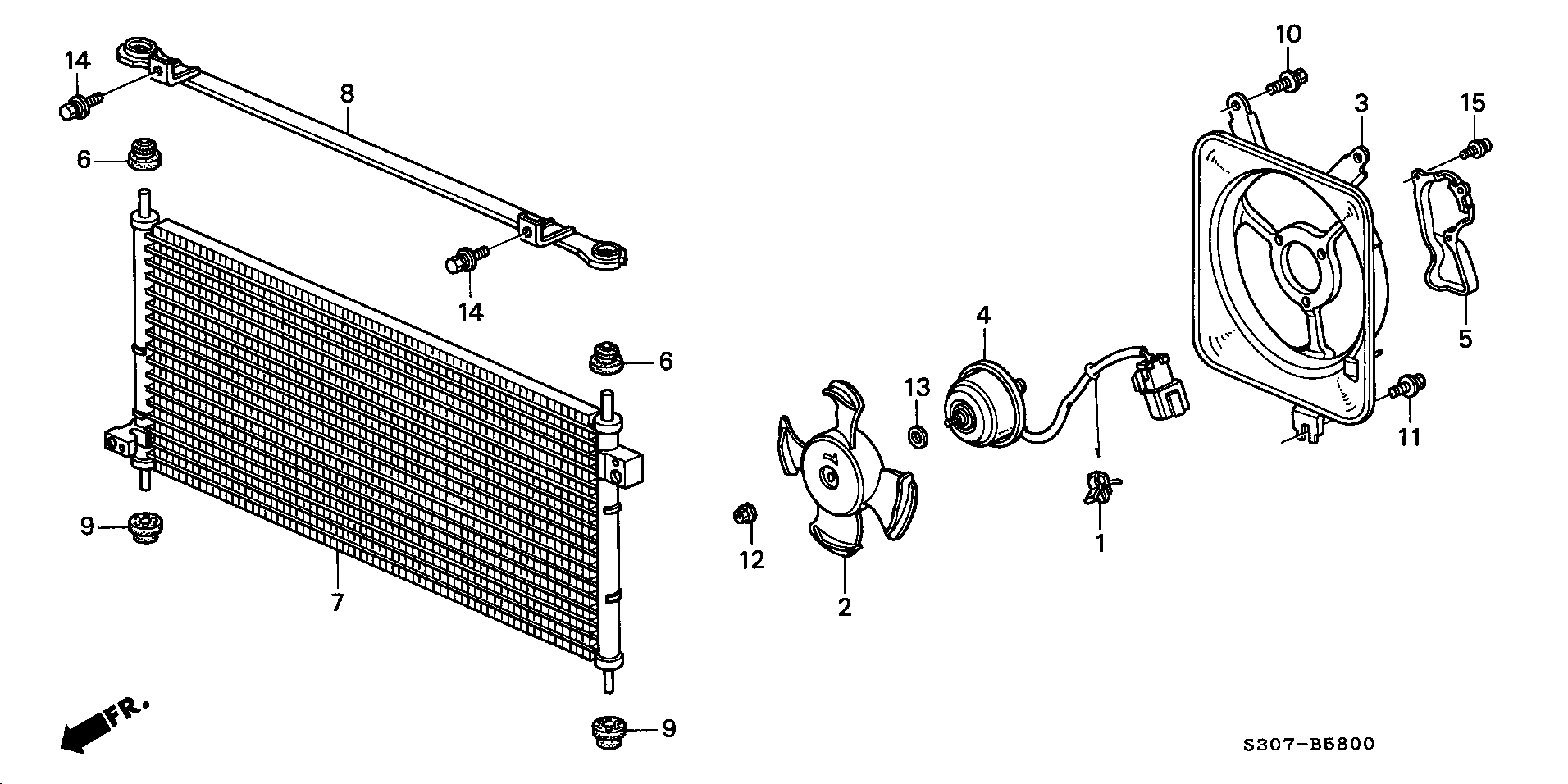 Honda 38616PT2J03 - Tuuletin, moottorin jäähdytys inparts.fi