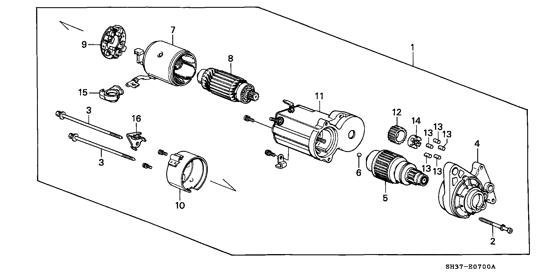 Honda 31 200-PM3-003 - Käynnistinmoottori inparts.fi