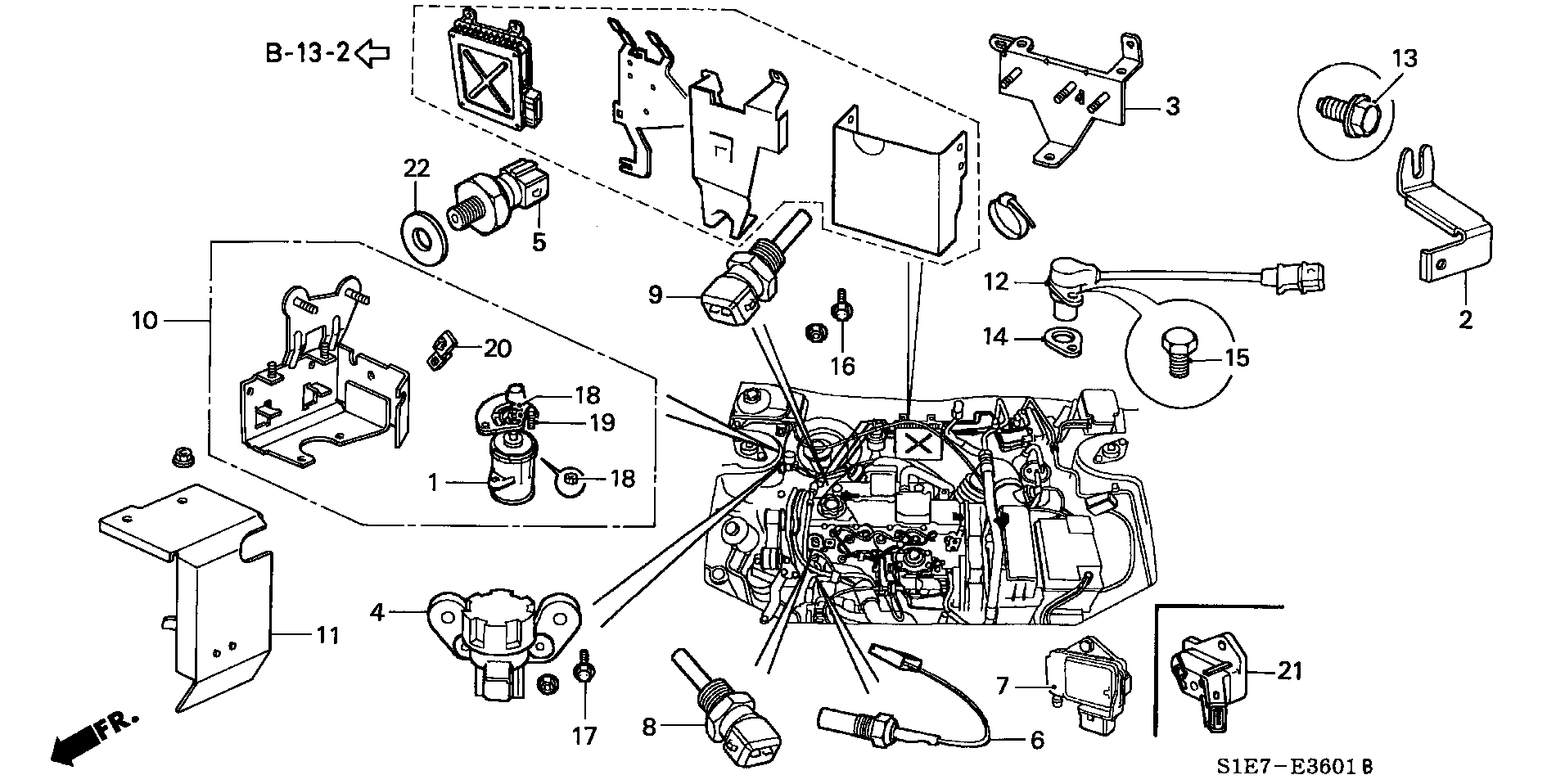 Honda 37870-P5T-G00 - Tunnistin, jäähdytysnesteen lämpötila inparts.fi