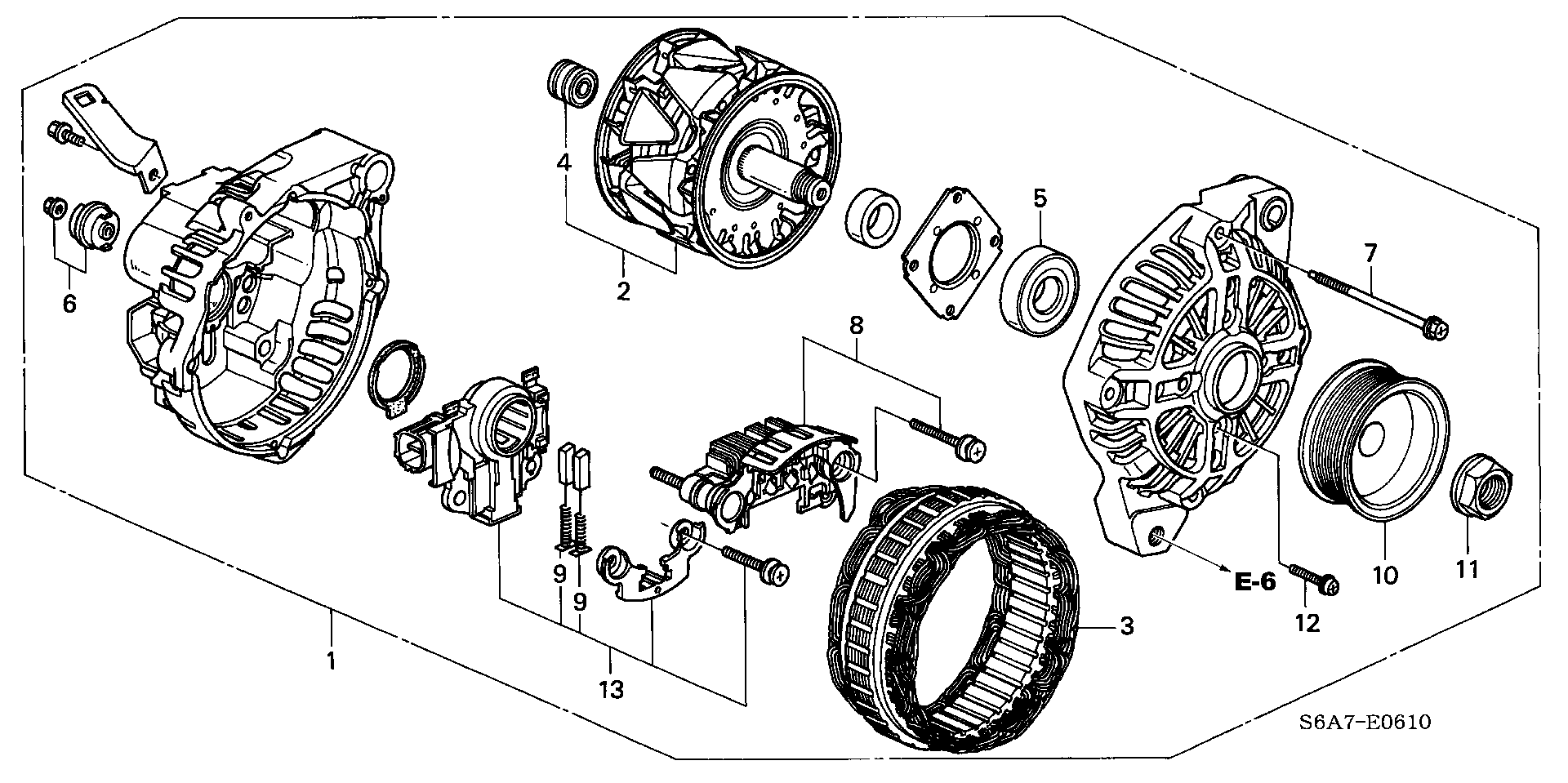 Honda 31141-PLC-004 - Hihnapyörä, laturi inparts.fi