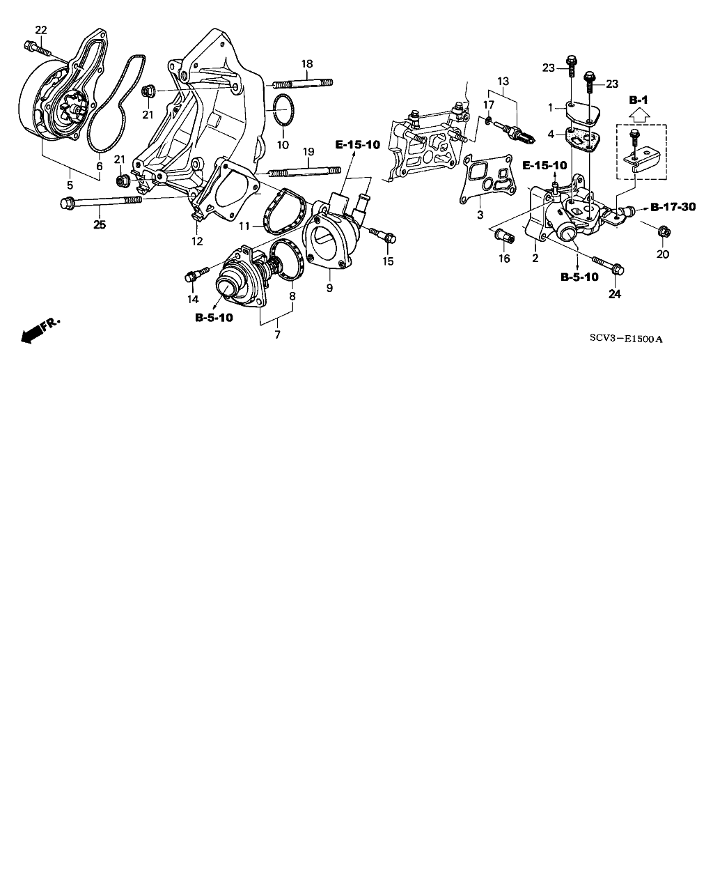 Honda 19200-RAA-A01 - Vesipumppu inparts.fi