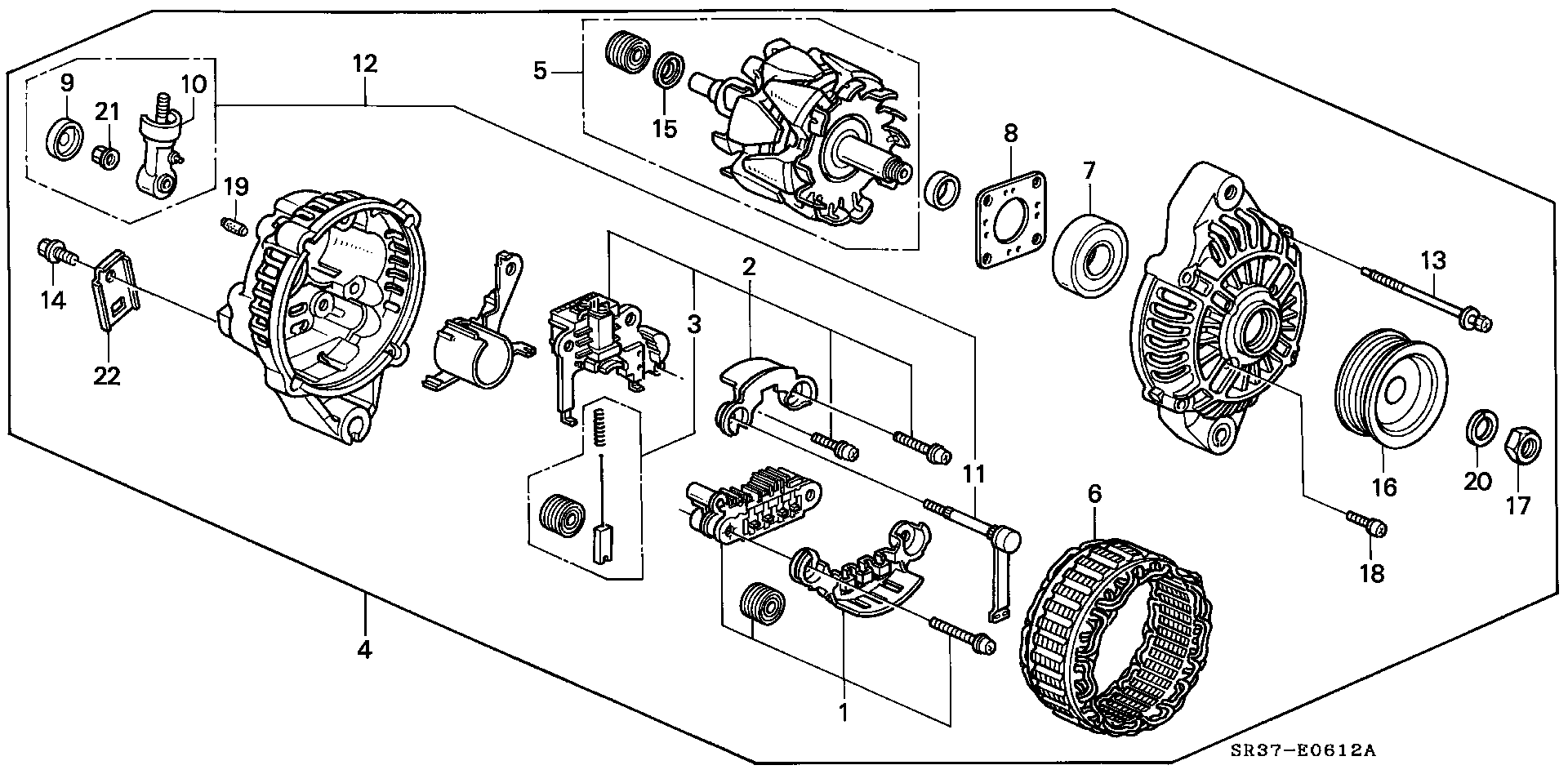 Honda 31114-P01-004 - Hihnapyörä, laturi inparts.fi