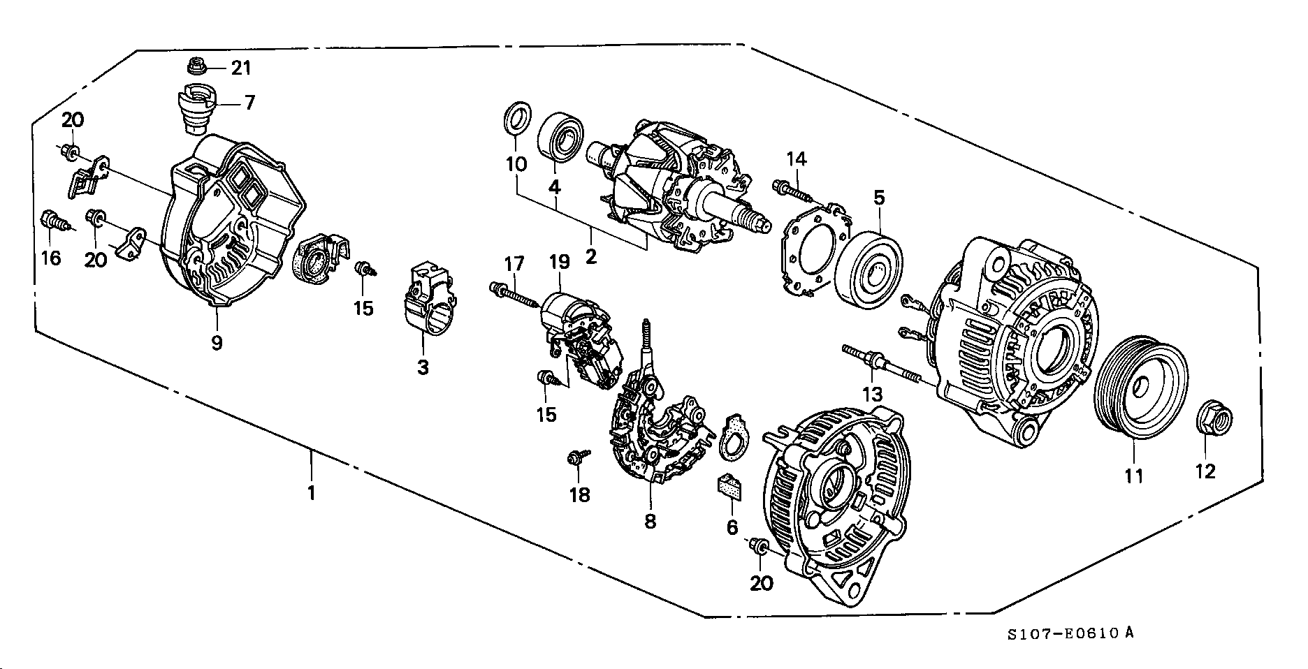 Honda 31100-P3F-E51 - Laturi inparts.fi