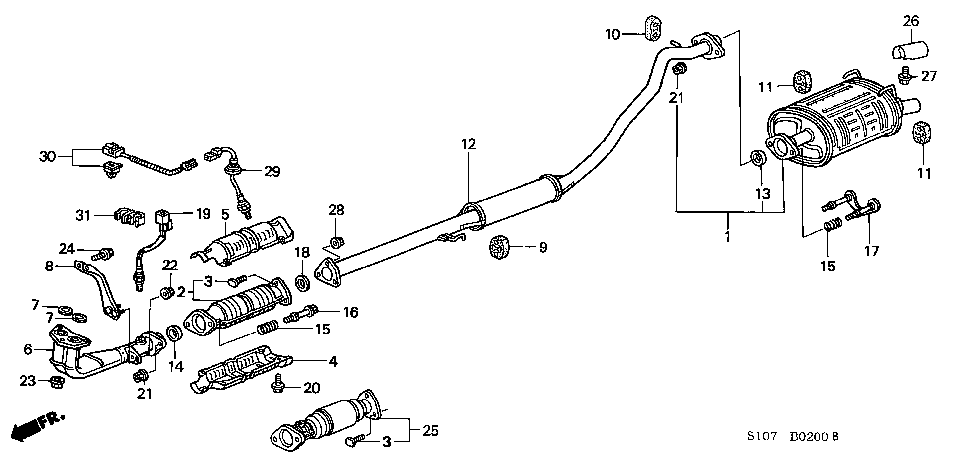 Honda 36532P3FA01 - Lambdatunnistin inparts.fi