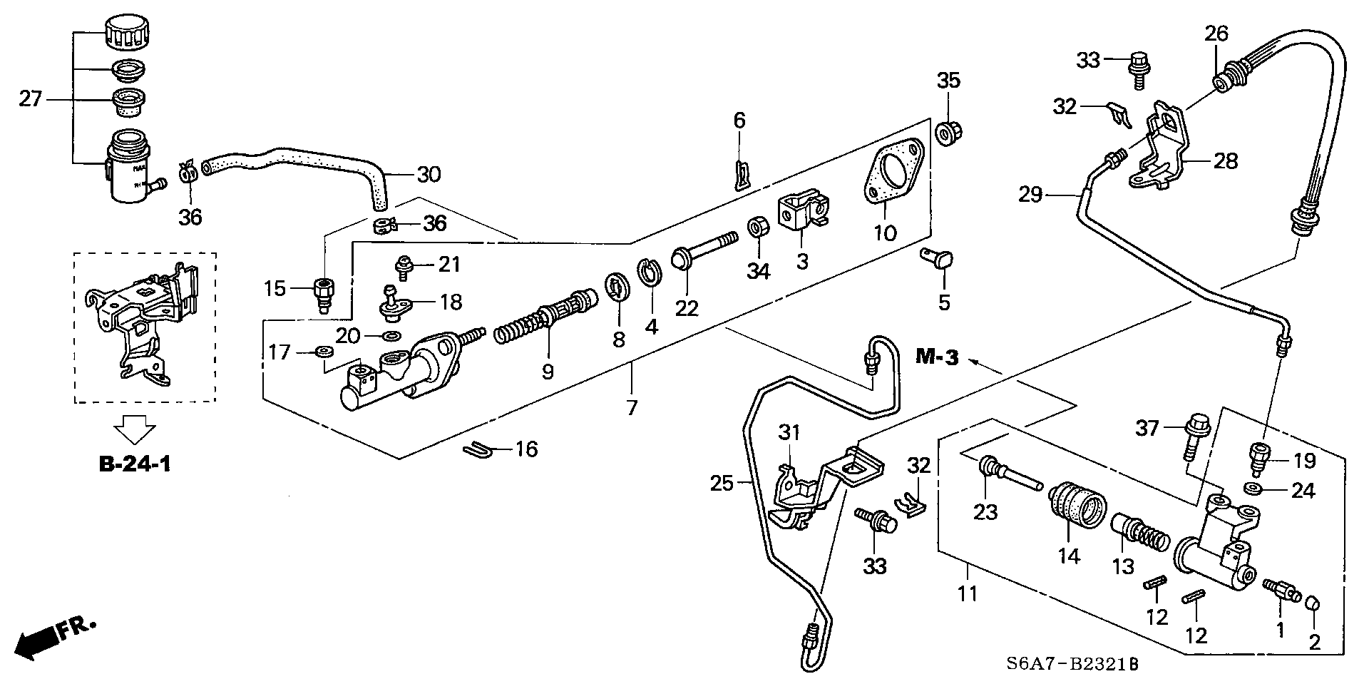 Honda 46920-S5A-J04 - Pääsylinteri, kytkin inparts.fi