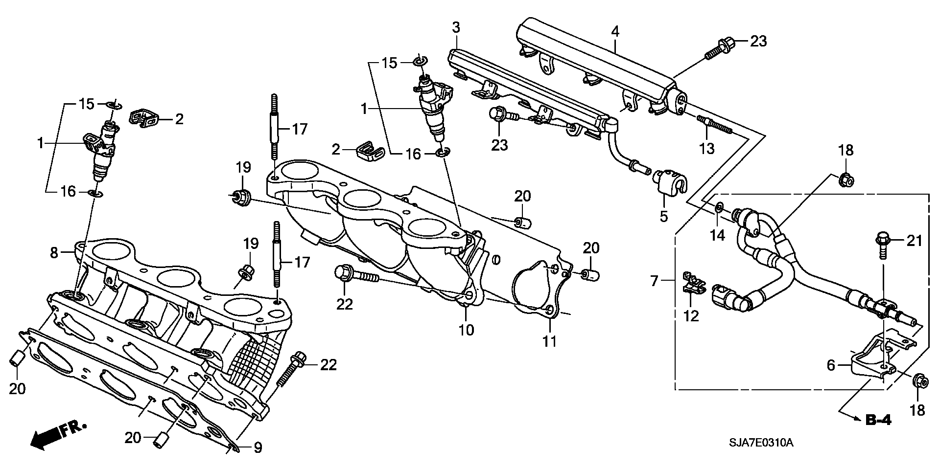 Honda 91301-RDV-J01 - Tiivisterengas, ruiskutusventtiili inparts.fi