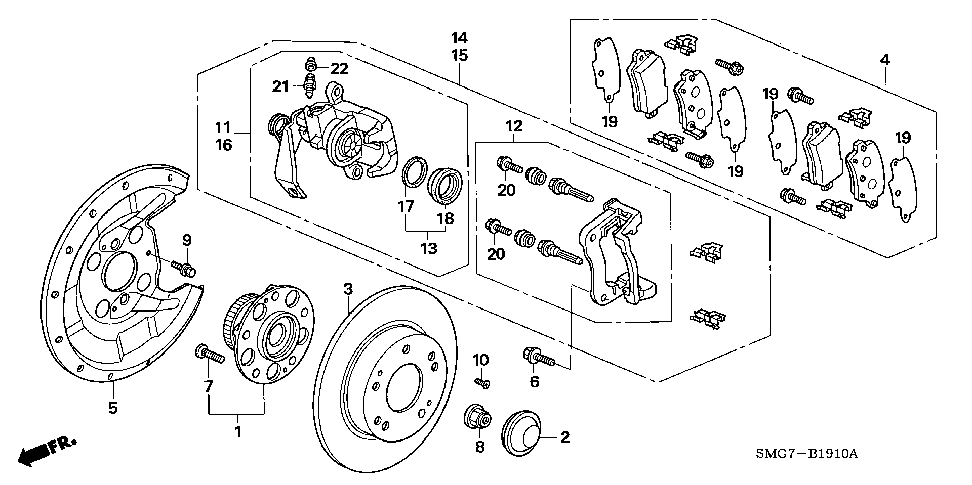 Honda 43018-SMG-E01 - Jarrusatula inparts.fi