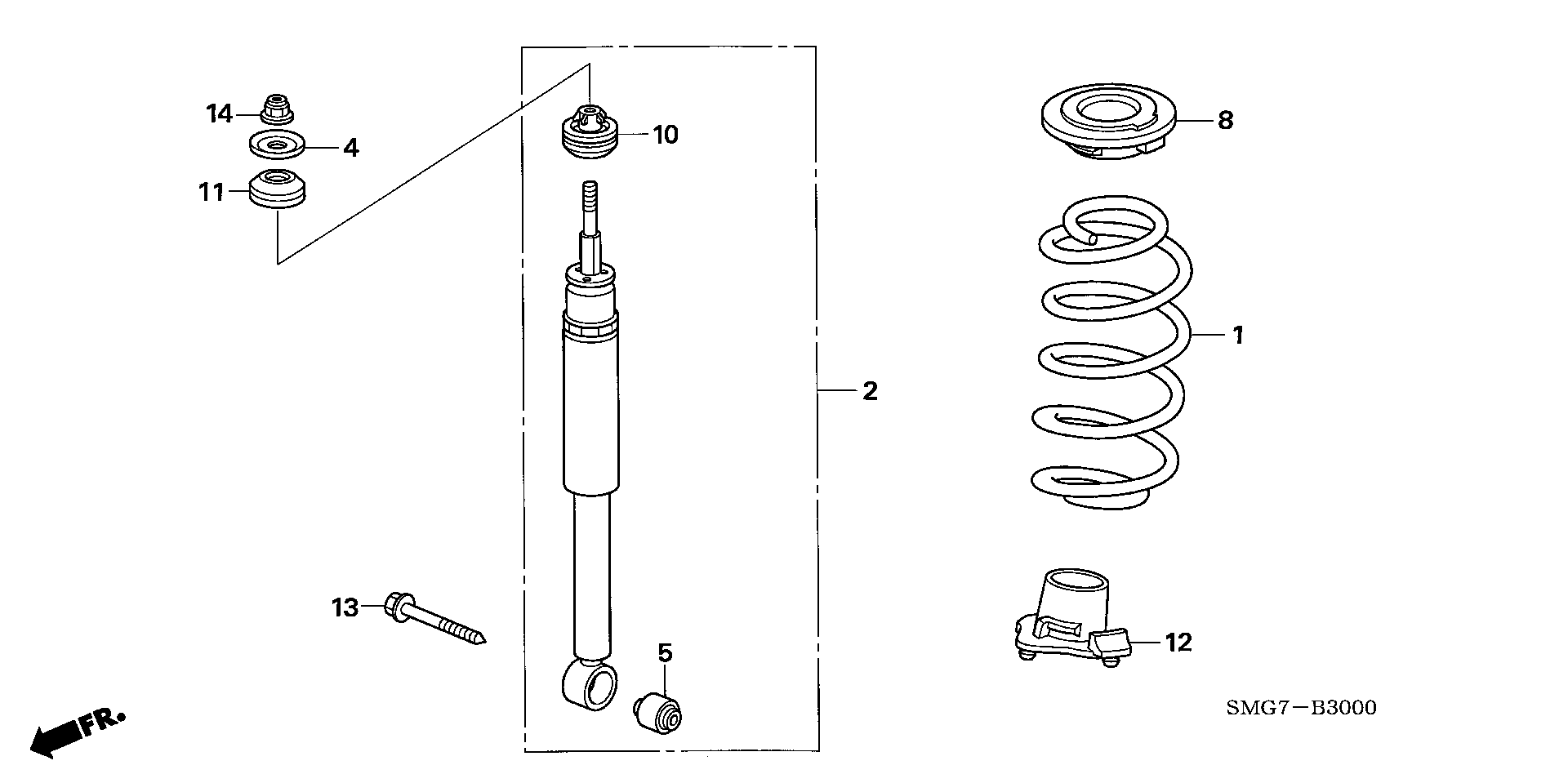 Honda 52726SMGE01 - Jousijalan tukilaakeri inparts.fi