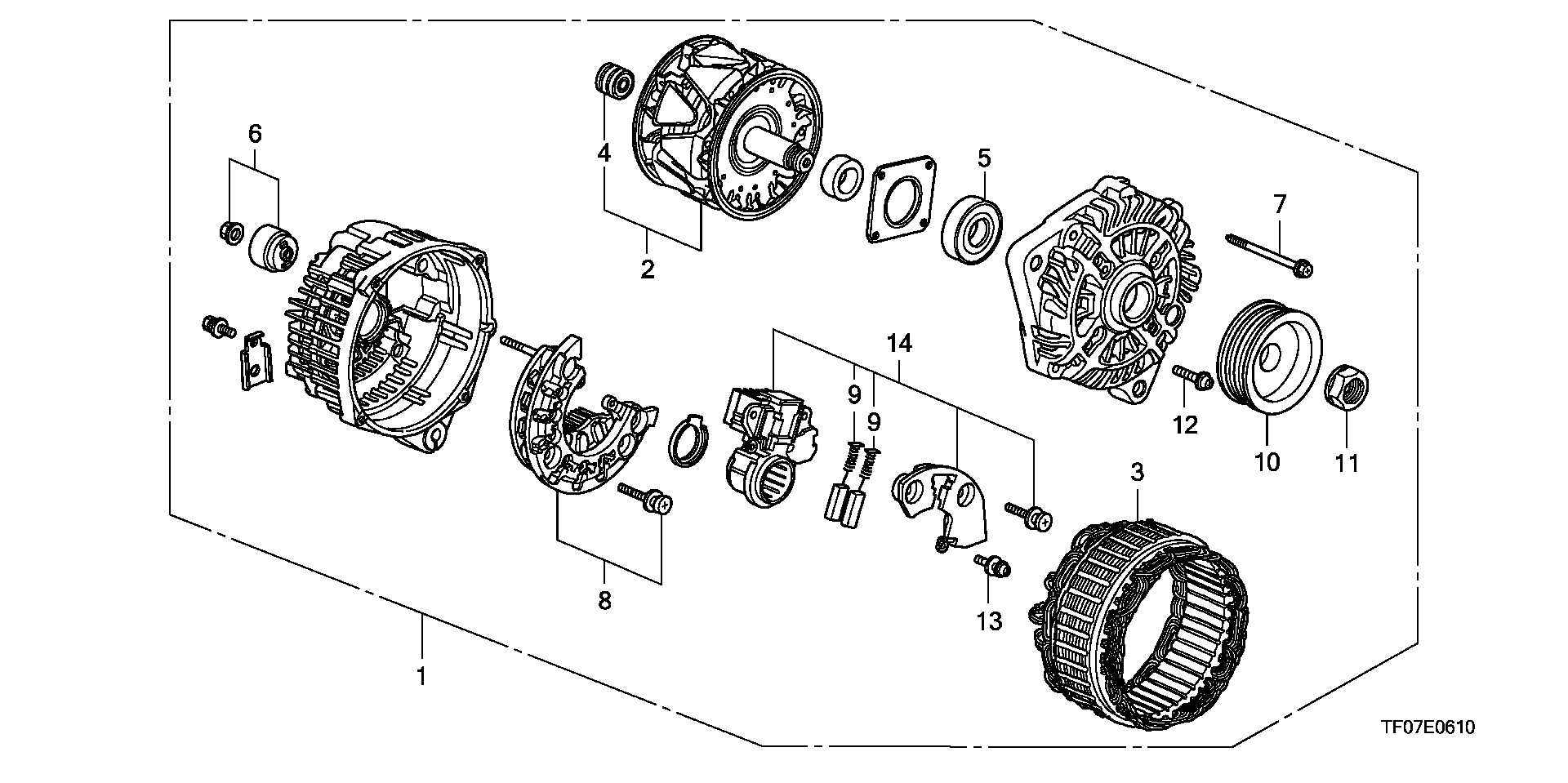 Honda 31114-P01-014 - Hihnapyörä, laturi inparts.fi