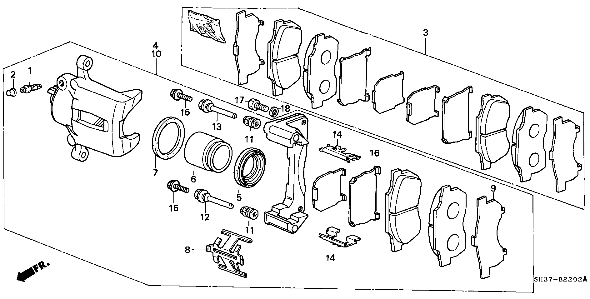 Honda 45210SH3G01 - Jarrusatula inparts.fi