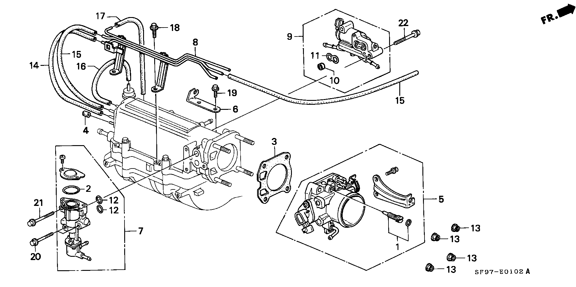 Honda 91304-PE2-005 - Tiiviste, imusarja inparts.fi