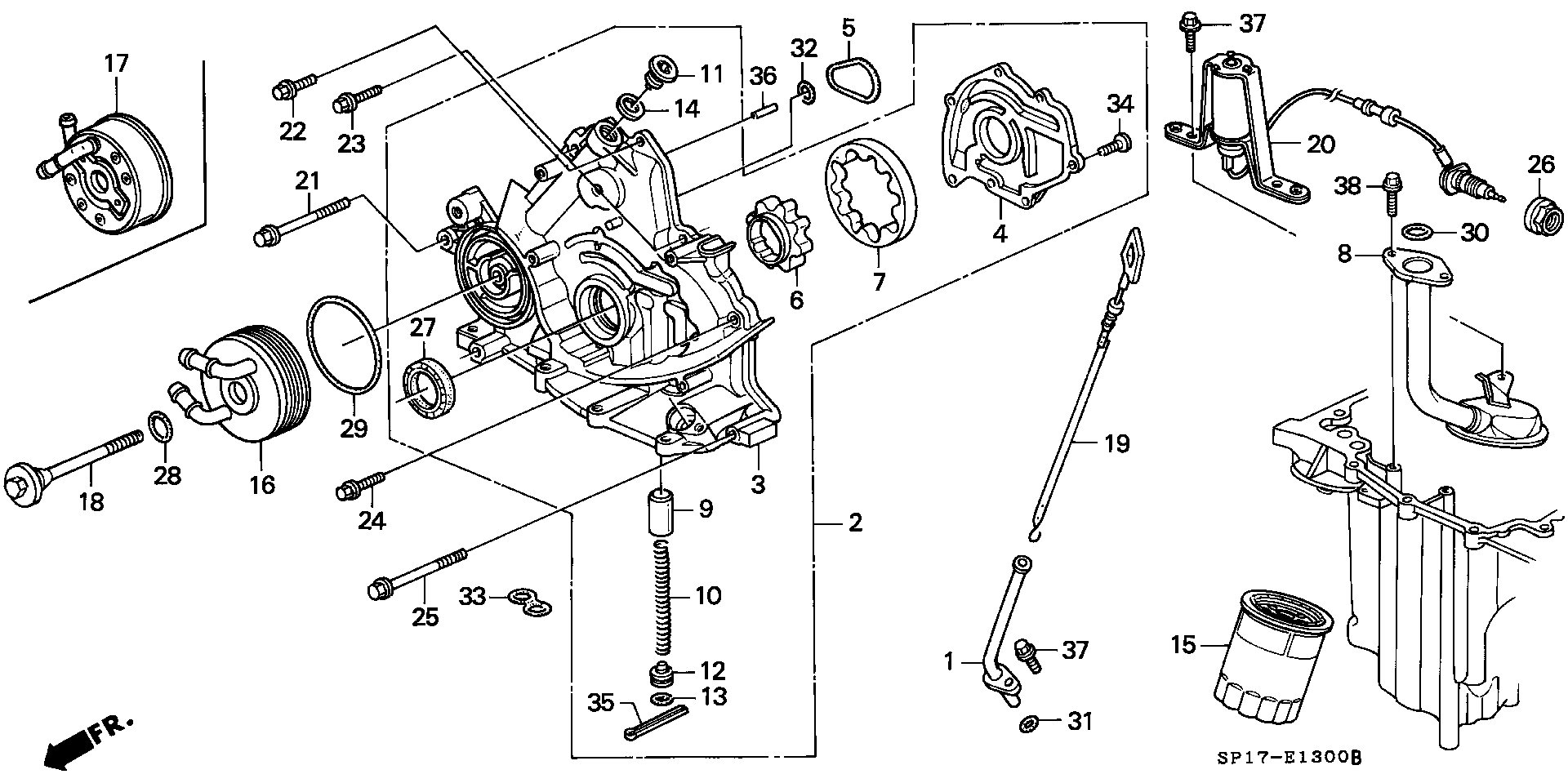 Honda 15400-PL2-305 - Öljynsuodatin inparts.fi