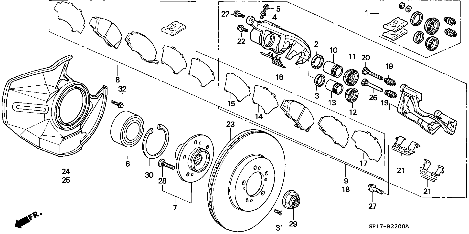 Honda 45022-SL0-G00 - Jarrupala, levyjarru inparts.fi