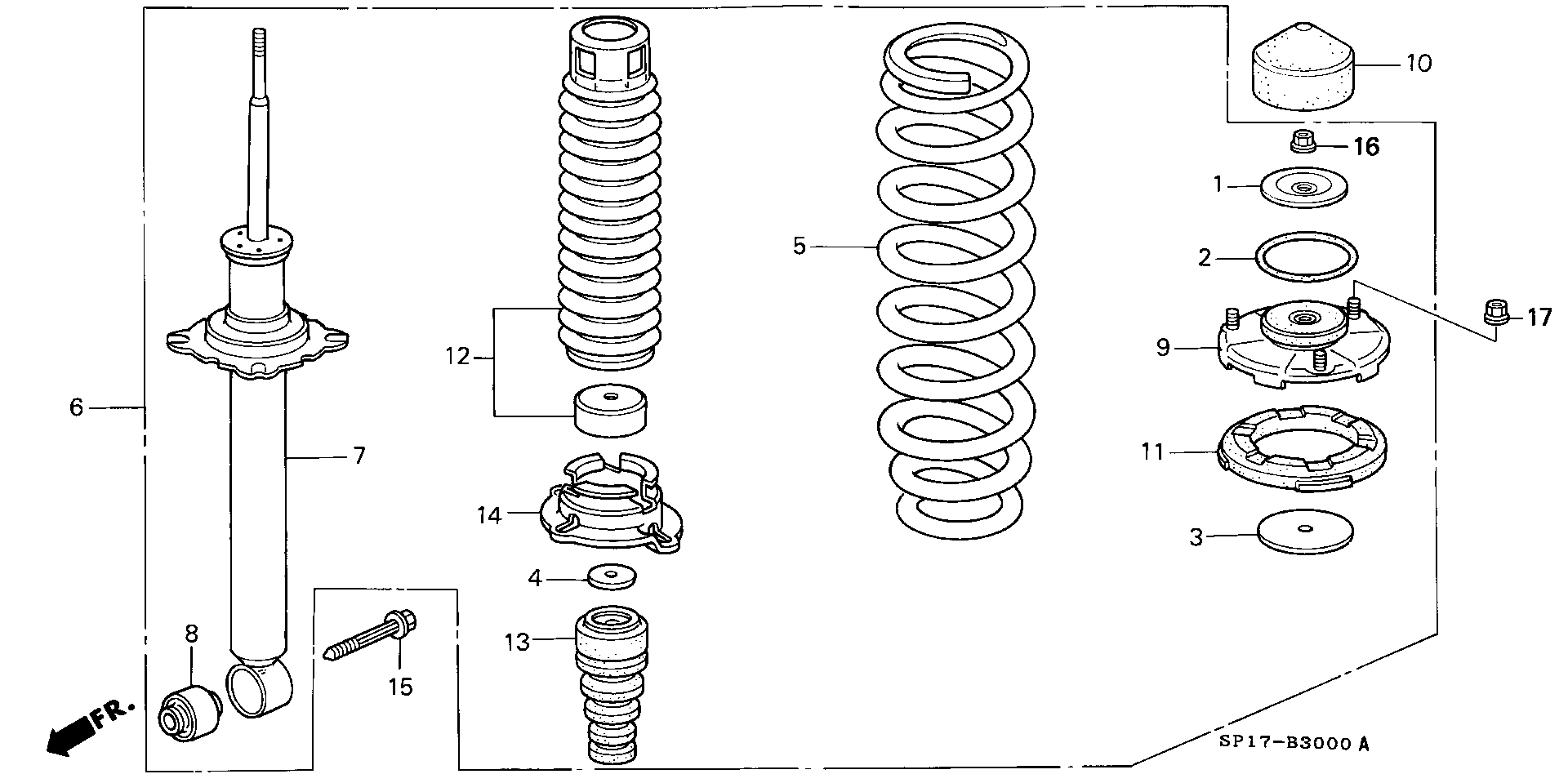 Honda 52622-SP0-003 - Tukivarren hela inparts.fi