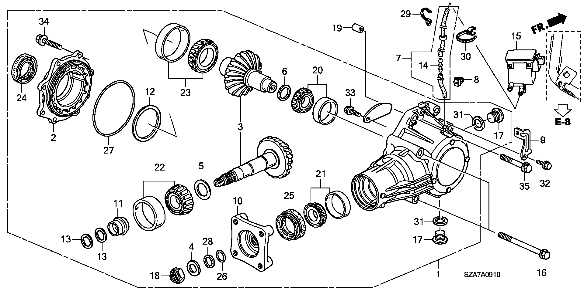 Honda 91303RDK003 - Tiiviste, imusarja inparts.fi