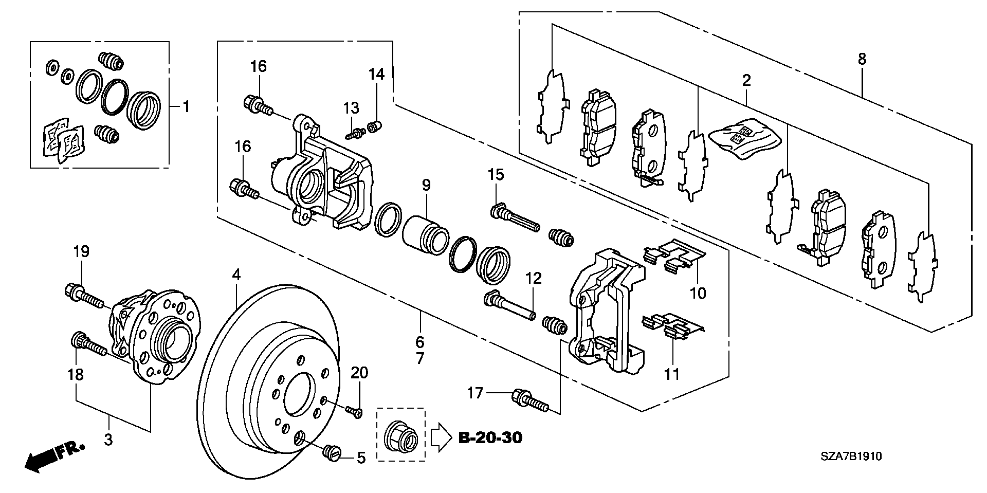 Honda 90113SHJA01 - Pyöränpultit inparts.fi