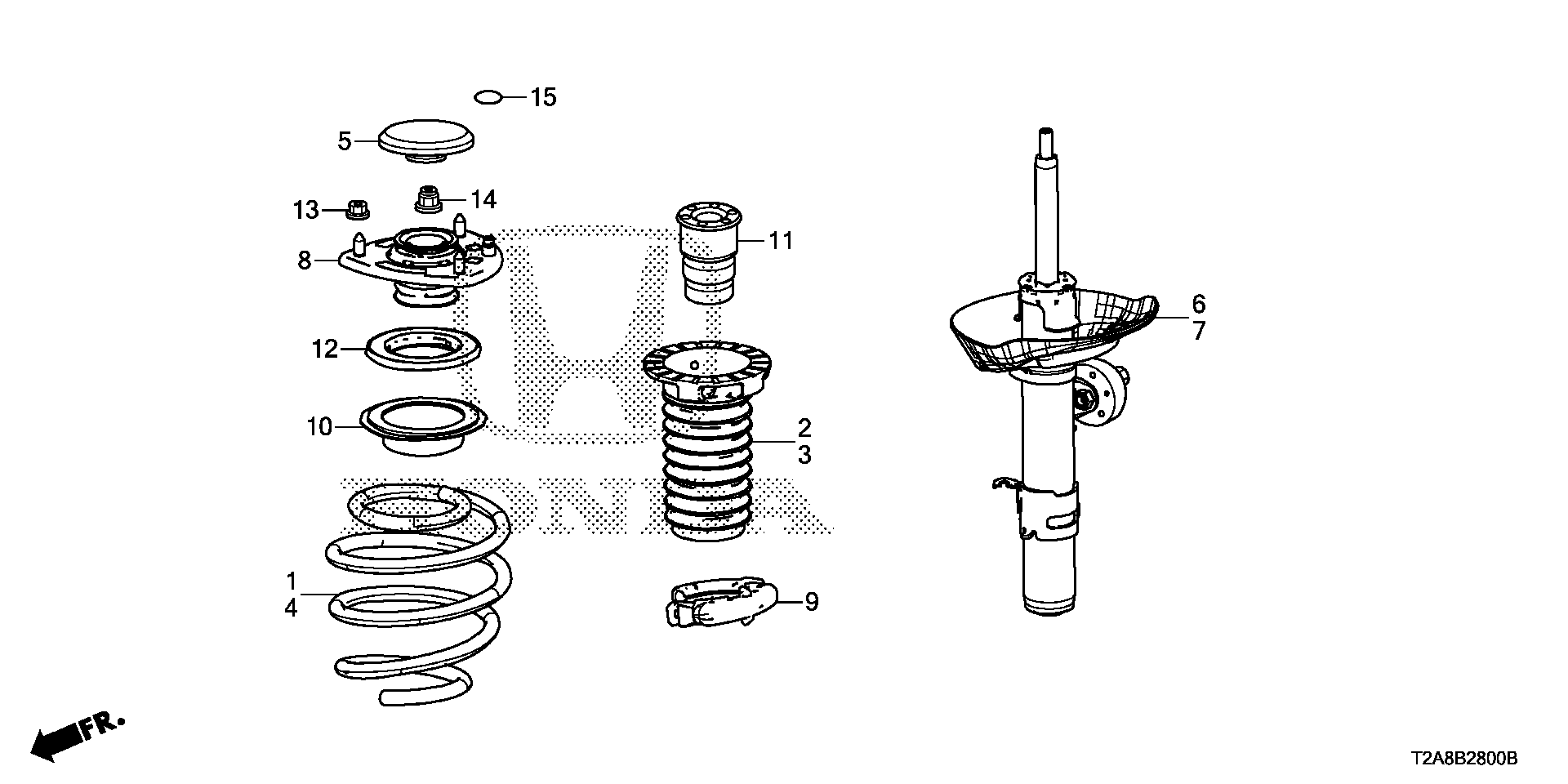 Honda 51726T3VA01 - Rullalaakeri, jousijalkalaakeri inparts.fi