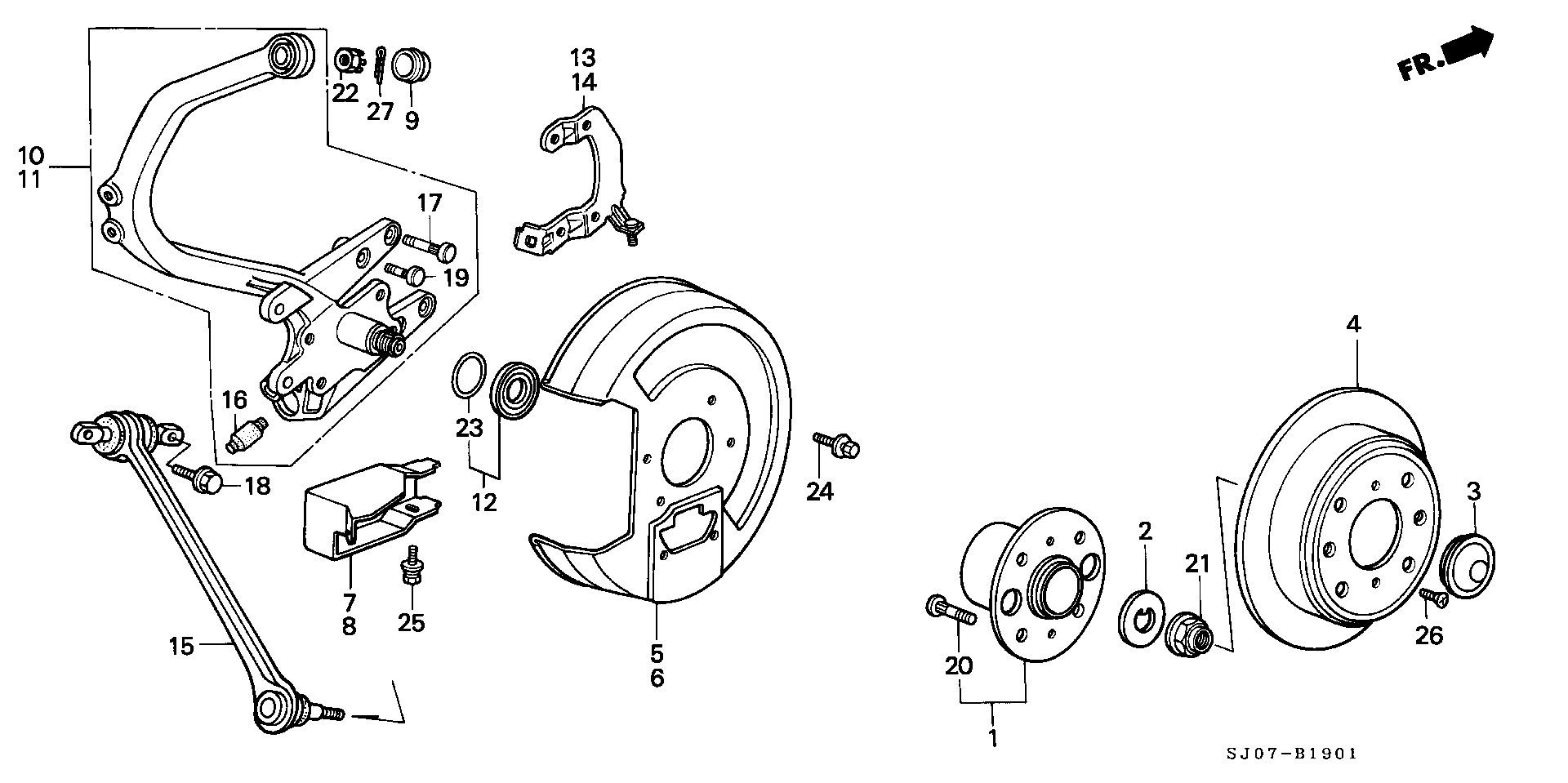 Honda 42200-SE0-955 - Pyöränlaakerisarja inparts.fi