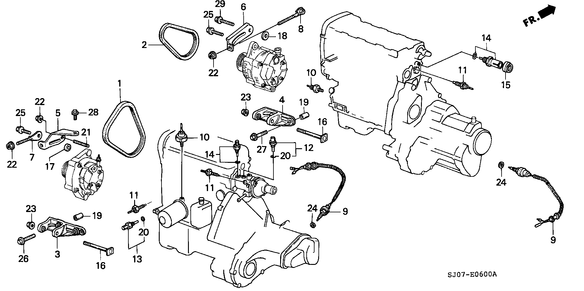 Honda 31110-PH2-003 - Moniurahihna inparts.fi