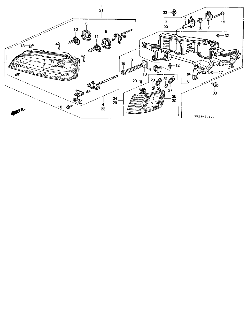 Honda 33115-SH3-A01 - Hehkulankapolttimo, sumuvalo inparts.fi