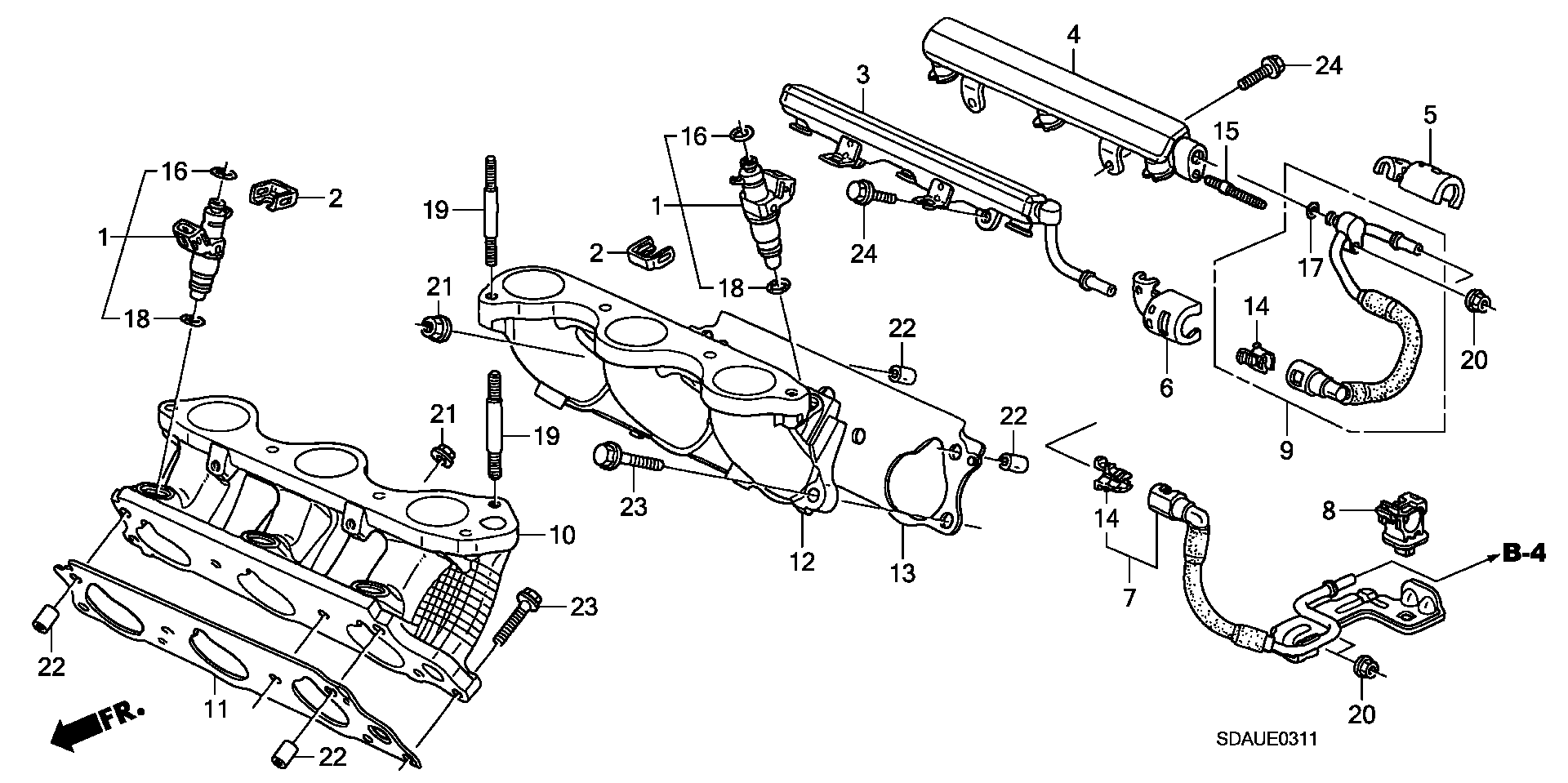 Honda 91301-PLC-000 - Tiivisterengas, ruiskutusventtiili inparts.fi