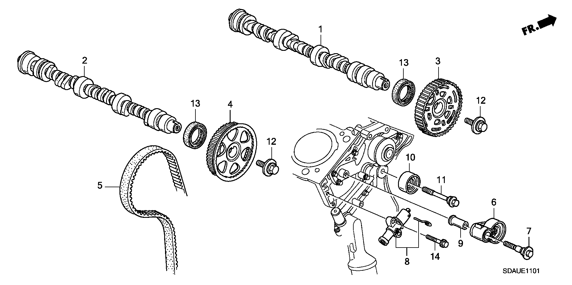 Honda 91213-P8A-A01 - Akselitiiviste, nokka-akseli inparts.fi