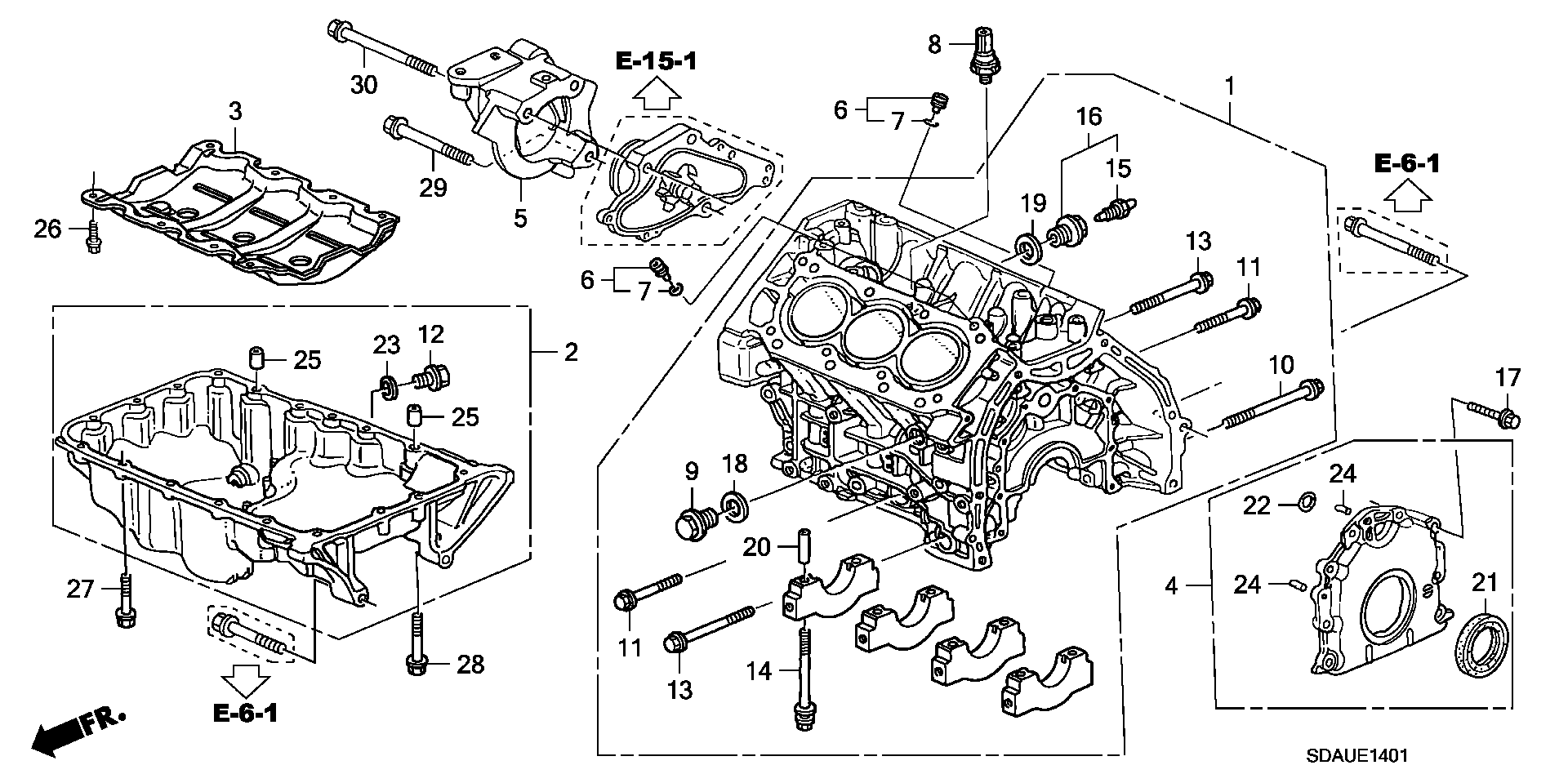 Honda 90009-PY3-000 - Kierretulppa, öljypohja inparts.fi