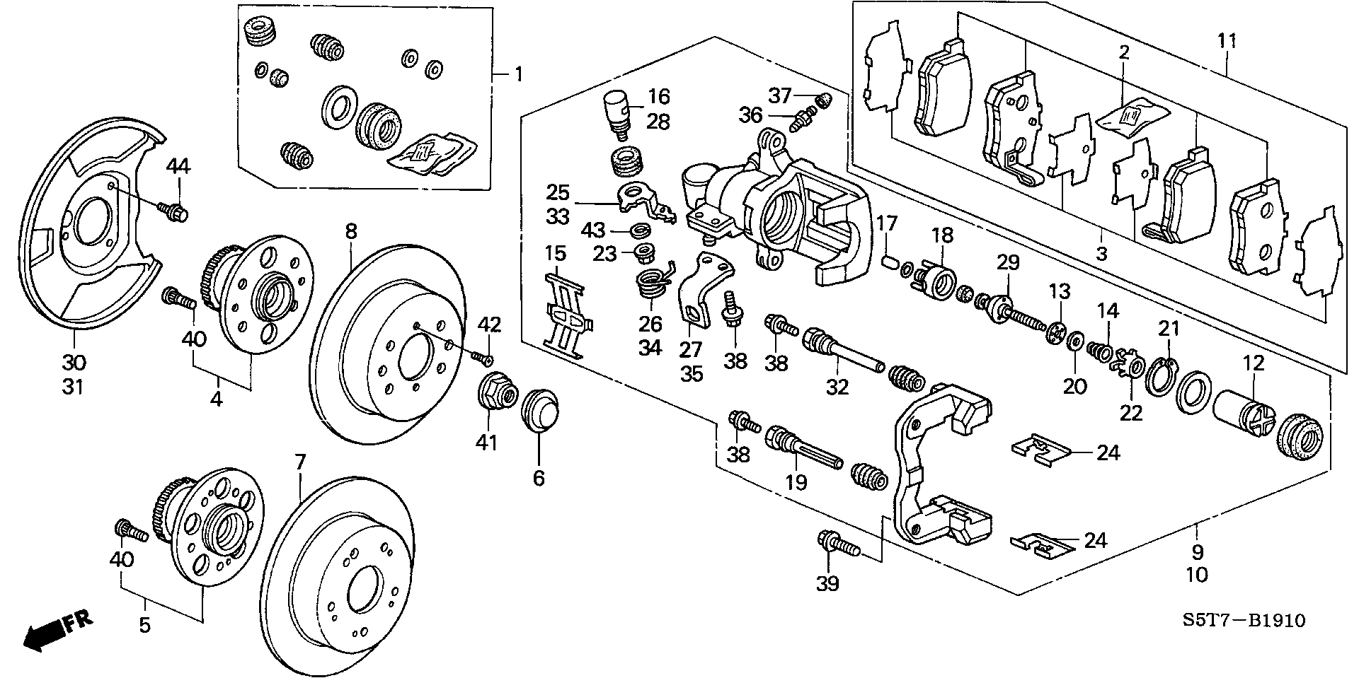 Honda 42200-S7A-008 - Pyöränlaakerisarja inparts.fi