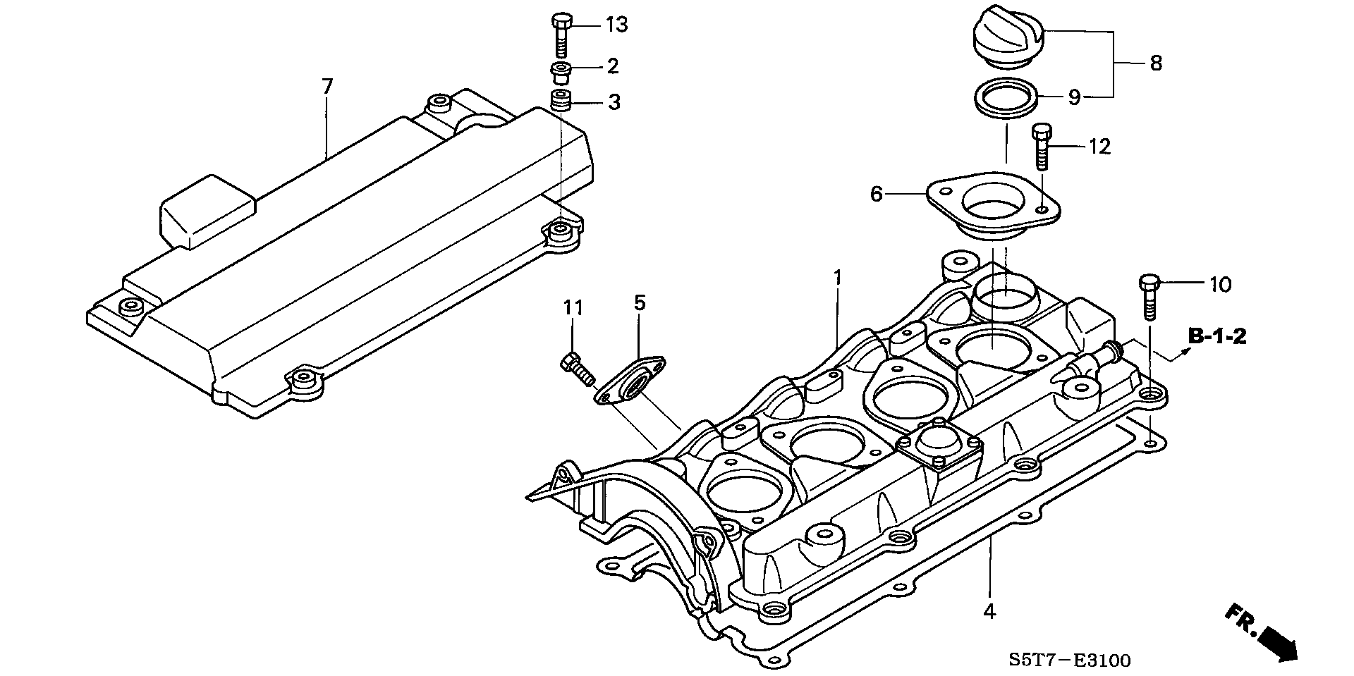 Honda 12342-PLZ-D00 - Tiiviste, venttiilikoppa inparts.fi