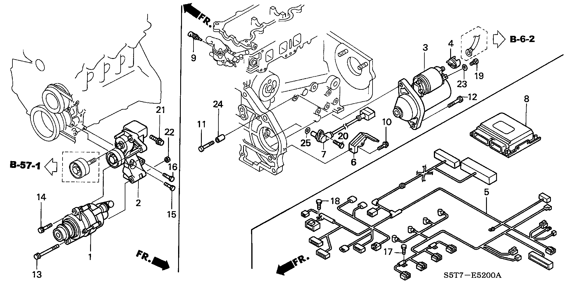 Honda 31200-PLZ-D00 - Käynnistinmoottori inparts.fi