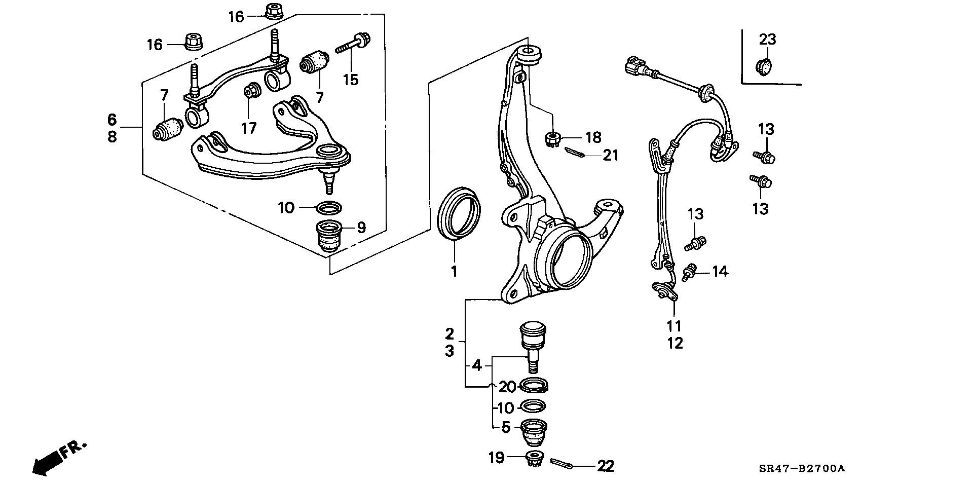 Honda 51225-SR3-003 - Pallonivel inparts.fi