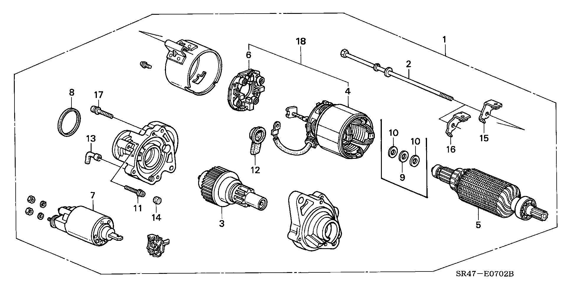 Honda 31 200-P01-005 - Käynnistinmoottori inparts.fi