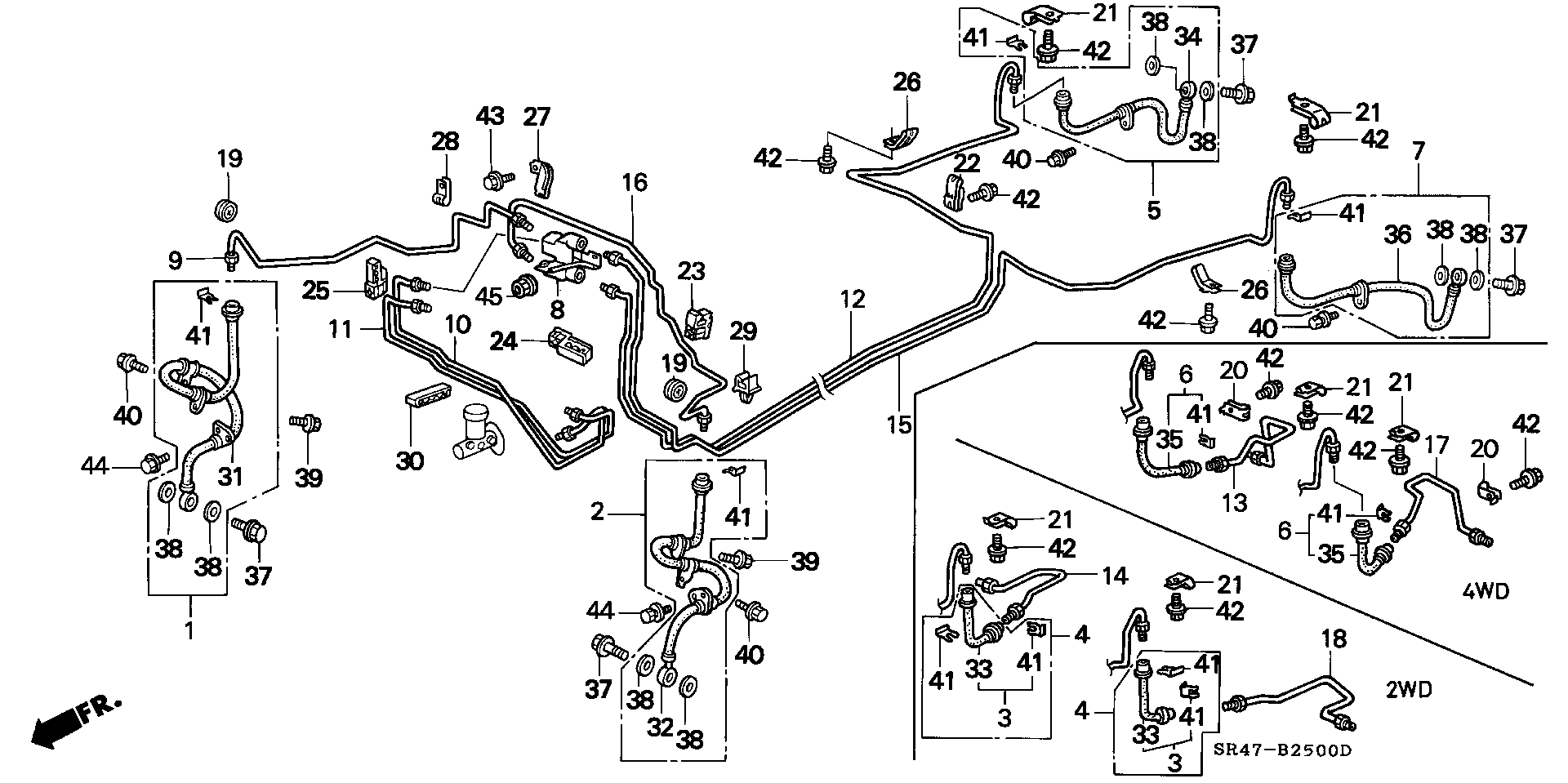 Honda 01464-SR3-030 - Jarruletku inparts.fi