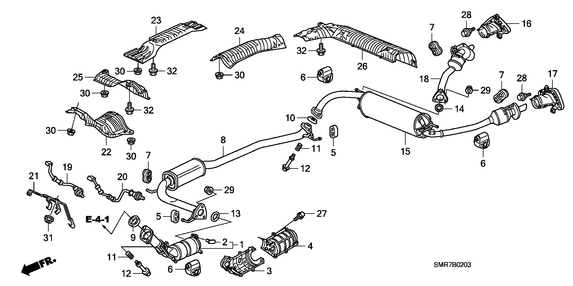 Honda 36532-RSP-E01 - Lambdatunnistin inparts.fi