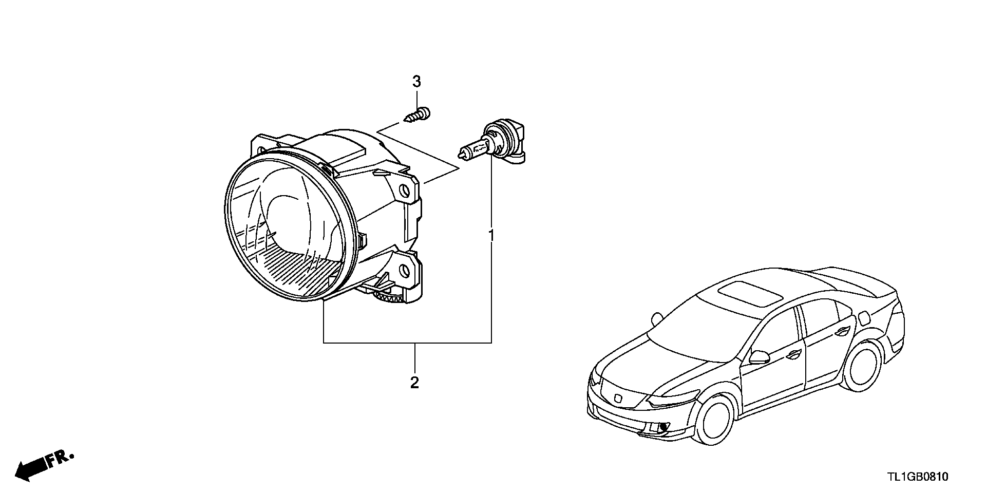 Honda 33165STKA01 - Hehkulankapolttimo, sumuvalo inparts.fi