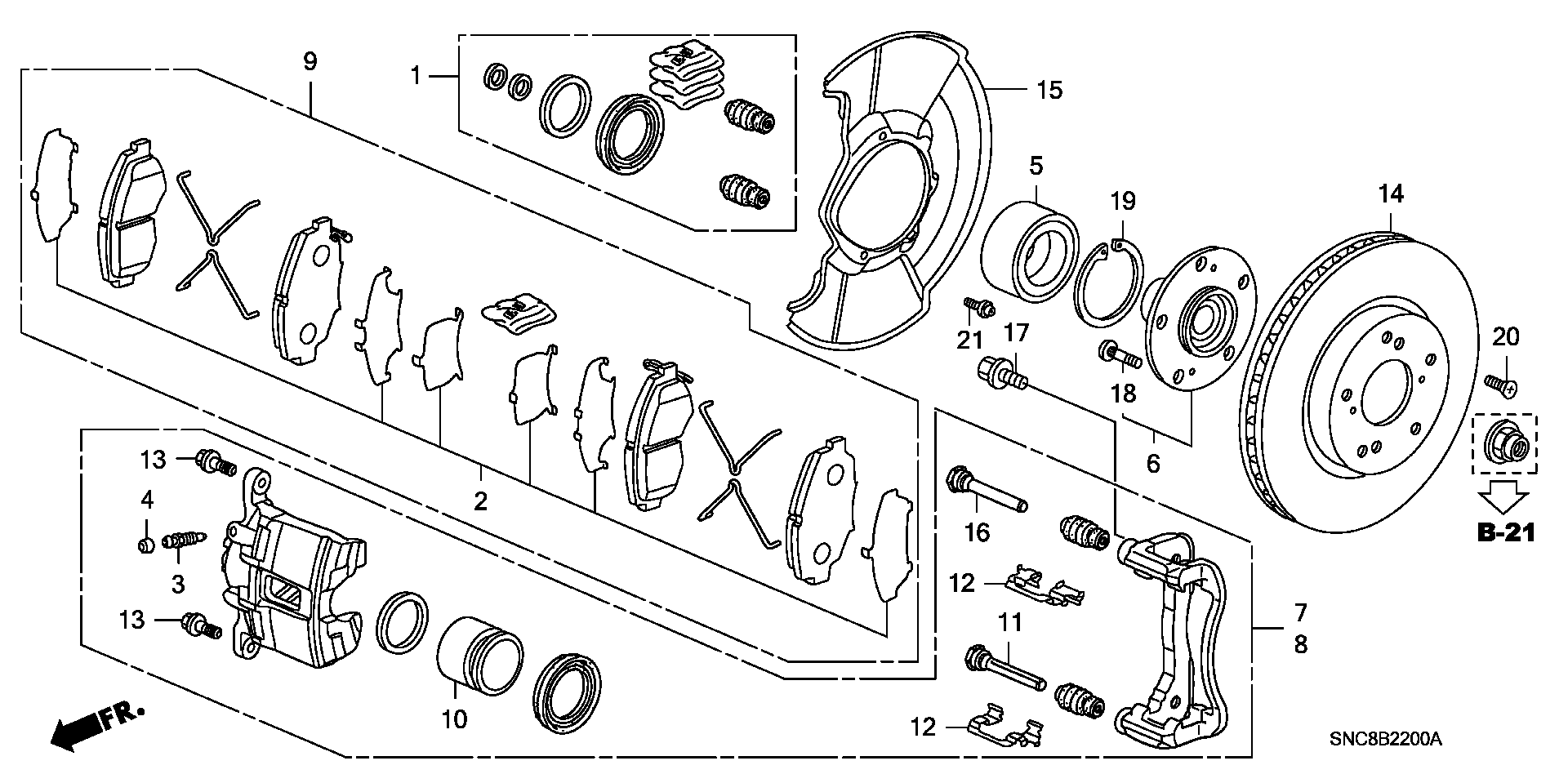 Honda 45019-SNC-000 - Jarrusatula inparts.fi