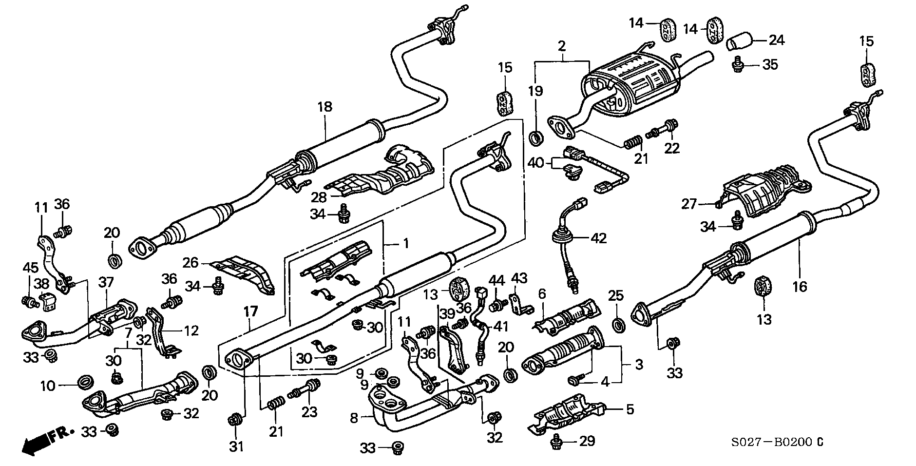 Honda 18215-SH0-A01 - Laakerin holkki, vakaaja inparts.fi