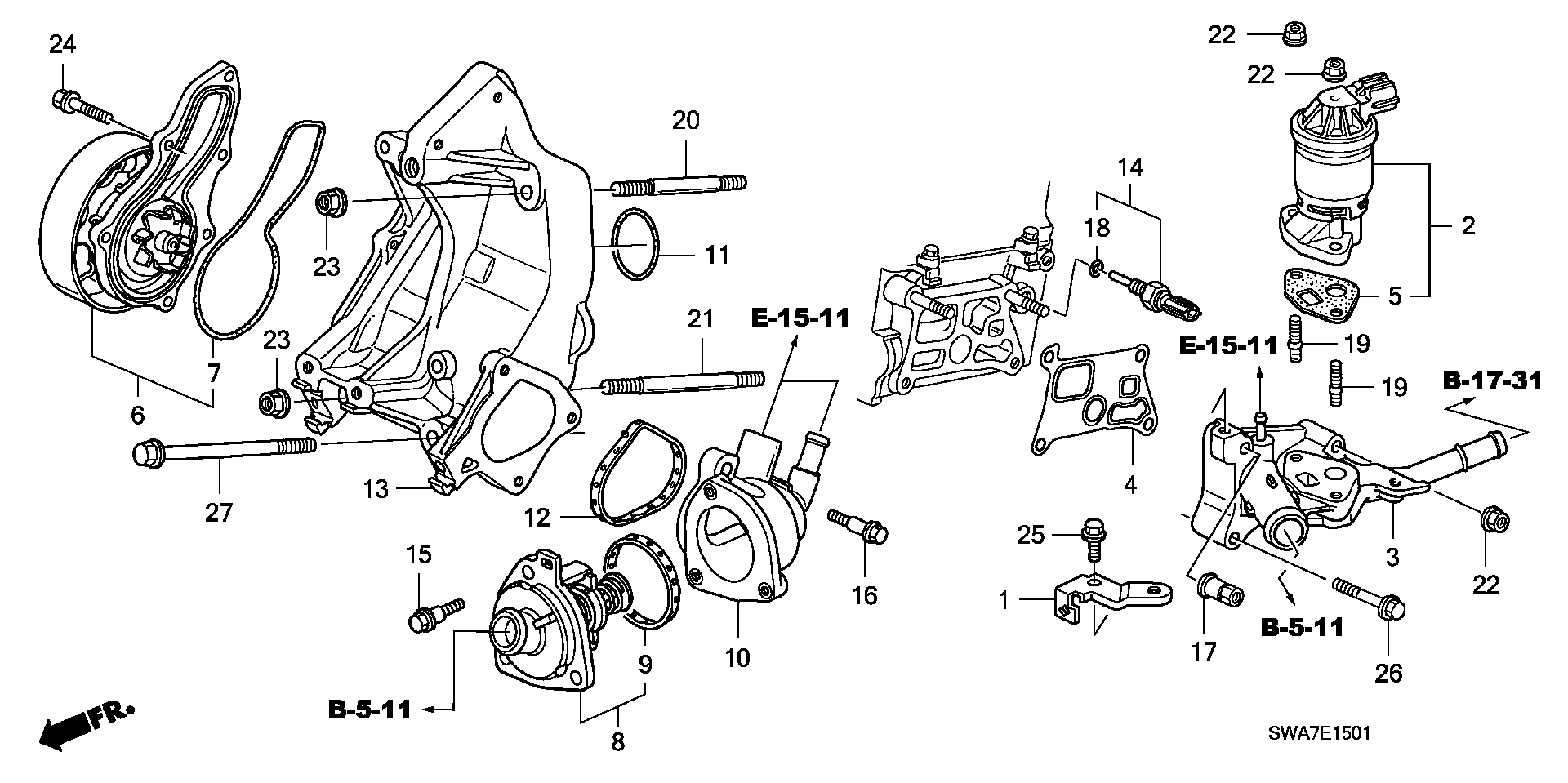 Honda 19301RAF004 - Termostaatti, jäähdytysneste inparts.fi