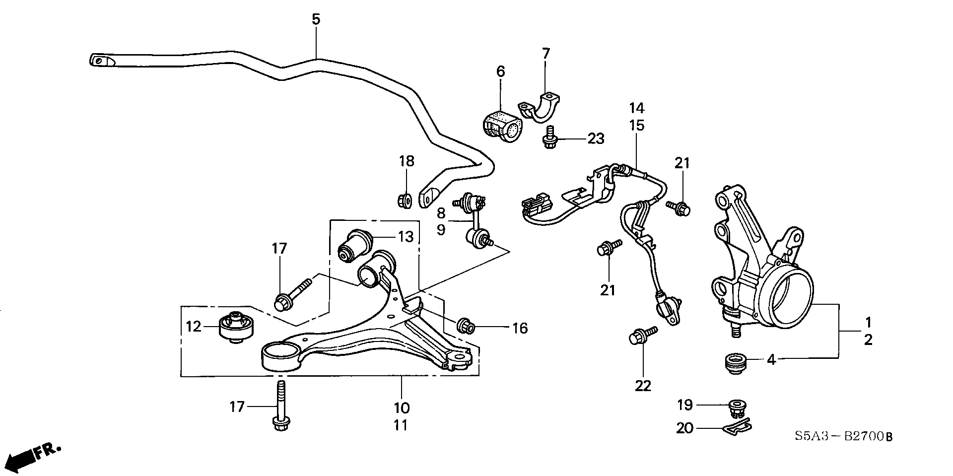 Honda 51306-S5A-003* - Laakerin holkki, vakaaja inparts.fi