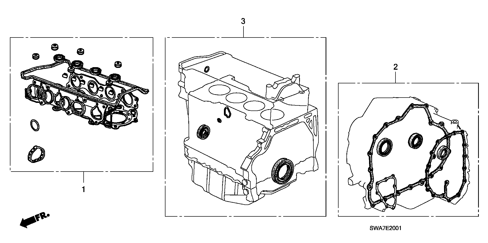 Honda 06114-RRB-A01 - Tiivistesarja, kampikammio inparts.fi